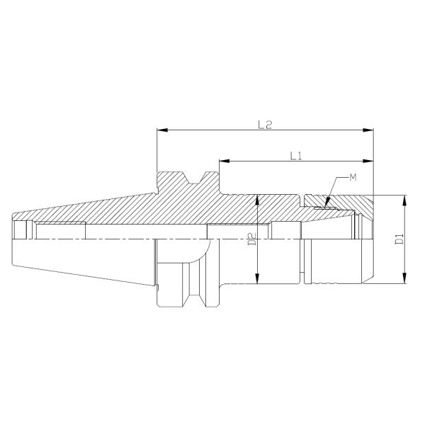 Electronics / Automotive ER Tool Holder CNC Machine High Speed