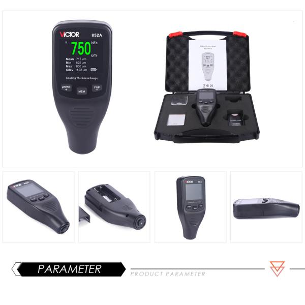 Electronic Thickness Gauge Measure Various Coating Or Plating Measuring Range: 0~1,250μm (0~50mils)