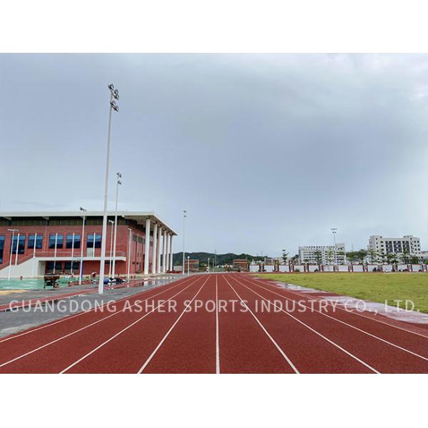 Shockproof Tartan Running Track Weather Resistant With Smooth Surface