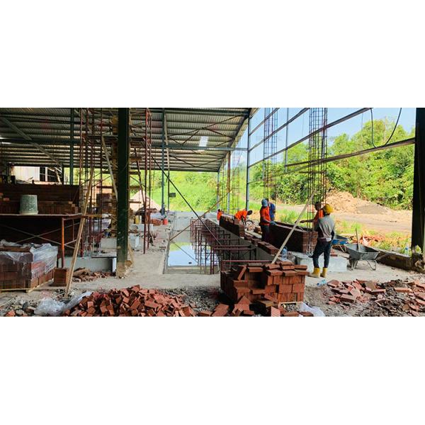 Custom Decorative Brick Project - Brictec Malaysia Facility with Automated Glazing System