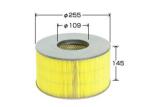 Heavy Duty Air Filter 17801-17020 truck air filter ISO9001 certification Outer