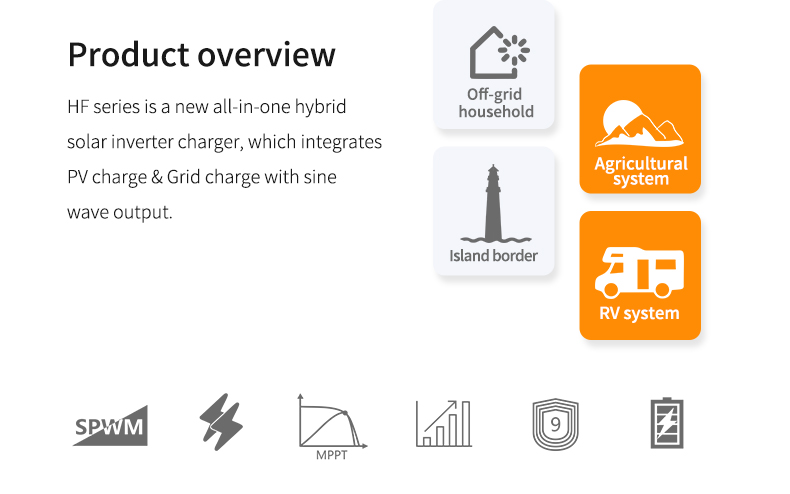 48v 5kva Off Grid Solar Inverter High Voltage 5kw Solar Pure Sine Wave Inverter
