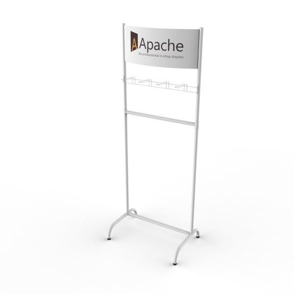 Customized Display Stand Metal Tools Shop Display Rack With Hooks