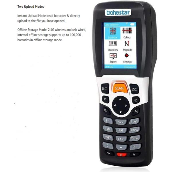 4MB 1D USB 2.0 Trohestar Barcode Scanner