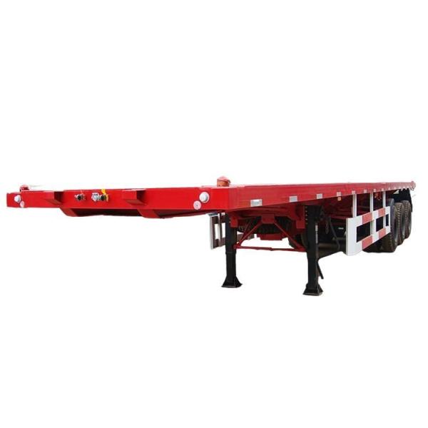 20FT 2 Axles Versatile and Reliable Flatbed Semi-Trailer for Efficient Cargo Transportation