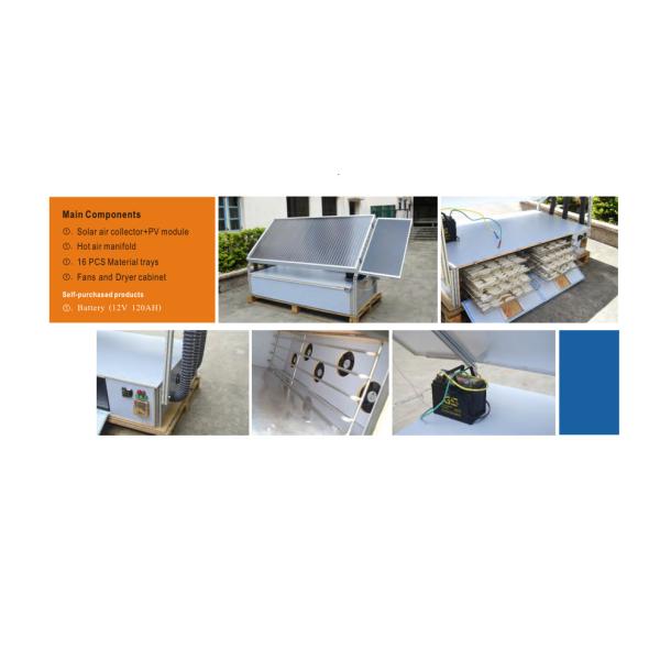 Easy Operation Solar Energy Dryer 5 DC Circulation Fans Vegetables Drying Machine