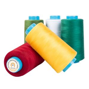 China 100% Polyester Staple Fiber Spun Poly Thread 4000Y 5000Y 10000Y on sale