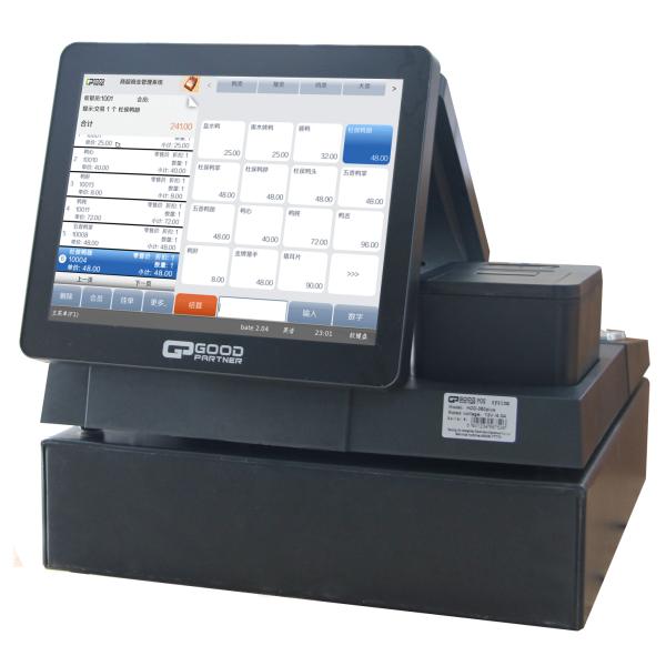 Restaurant Checkout Machine with Resistive/Capacitive Touch Panel and Thermal Printer