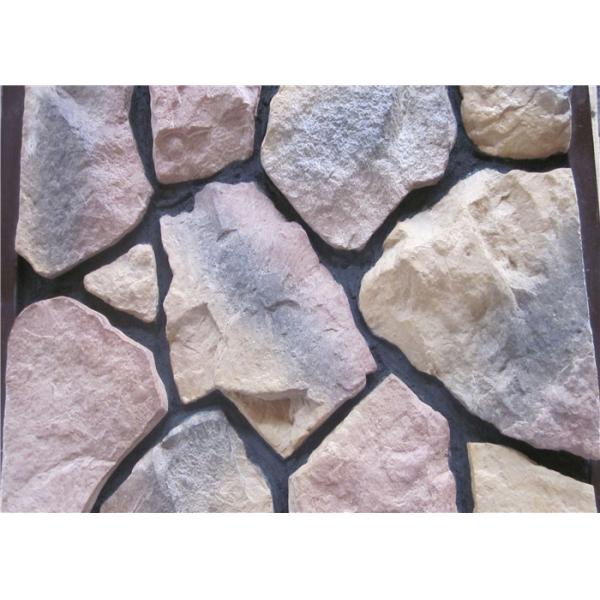 Building Artificial Scattered Stone With Moulding Of Different Shapes For Wall Cladding Decoration