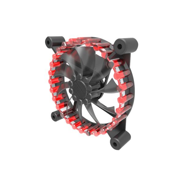 newest 12cm RGB fan pc gatling case fan with rainbow