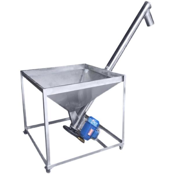 Fire Resistant Inclined Screw Feeder With Stainless Steel Compact Structure