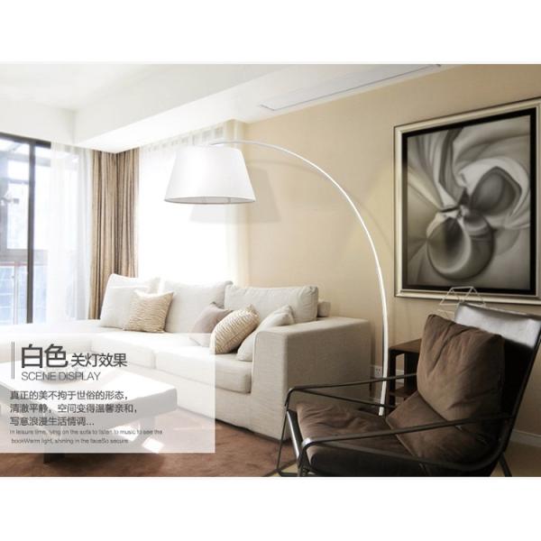Vertical Arc Led Floor Lamps American Country Cloth Cover Living Room Decoration floor light(WH-MFL-17)