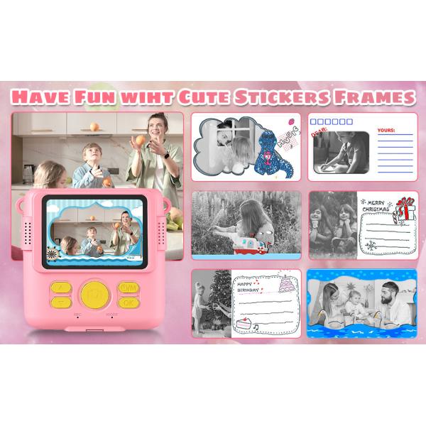 Children Sticker Mini Inkless Printer Instant Camera Portable 57X25mm