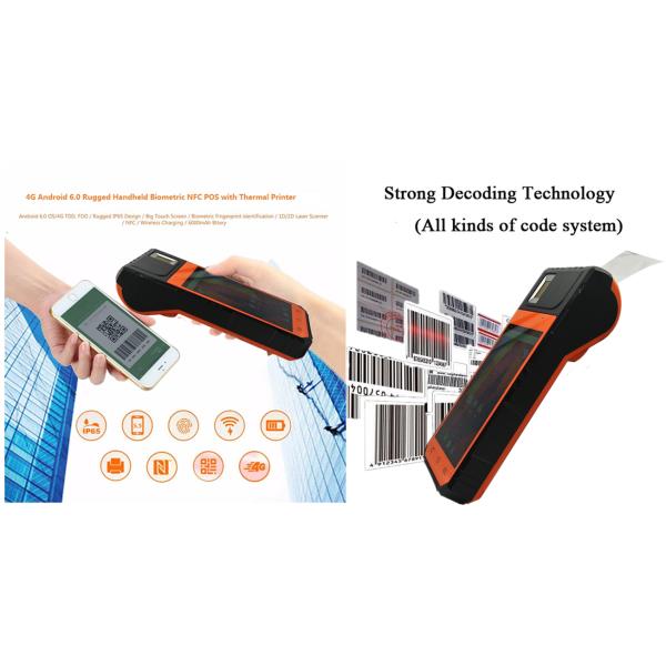 FP09 Android Bass Handheld Portable POS Terminal for Restaurant