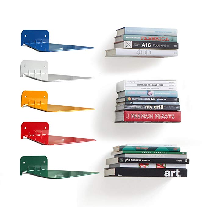 Office Desk Table Organizer Invisible Book Display Shelf for Floating Wall Home Decor