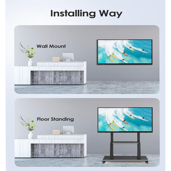 DLED Touch Screen Interactive Flat Panel Intelligent 65 Inch Interactive Panel For Education