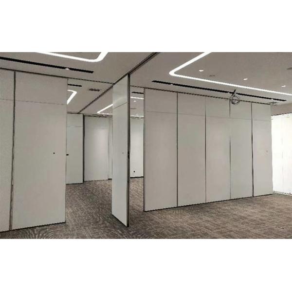 White MDF Board Foldable Partition Wall With Doors 320KG Load Bearing