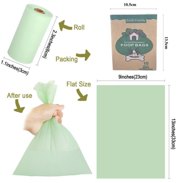 Natural Material Recycled Bag Environmentally Friendly Biodegradable Dog Poop Bag