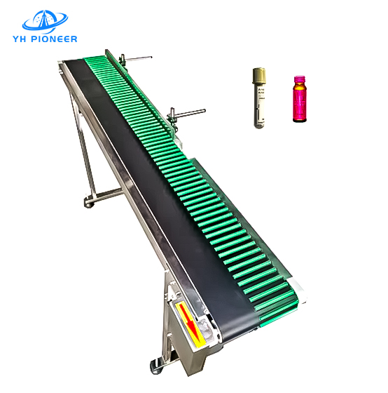FDA Approved Pharmaceutical Bottle Conveyor Systems 5-25m/Min Adjustable Speed