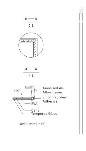 High Transmission Flexible Portable Solar Panels 260 Watt 3.2mm Tempered Glass