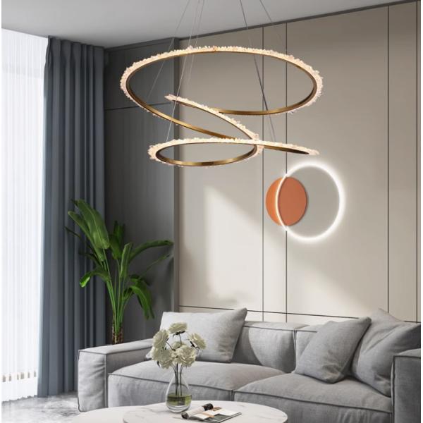 Brazil imported pure natural crystal stone lamp chandelier bedroom living room restaurant lamp simple American crystal lamp