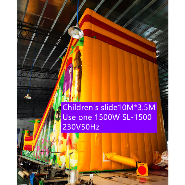 950W Small Size Strong Inflatable Bounce House Blower Flame Retardant Plastic Shell