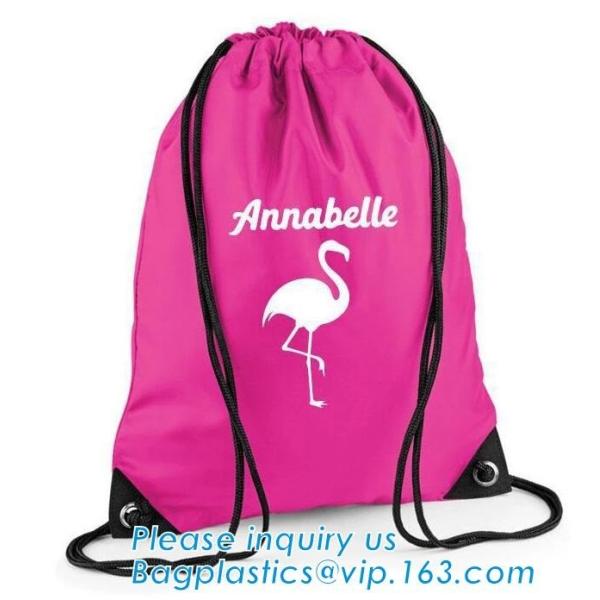 Polyester fabric drawstring bag /advertising pull rope backpack cloth bag /nylon shoulder pocket customization BAGEASE