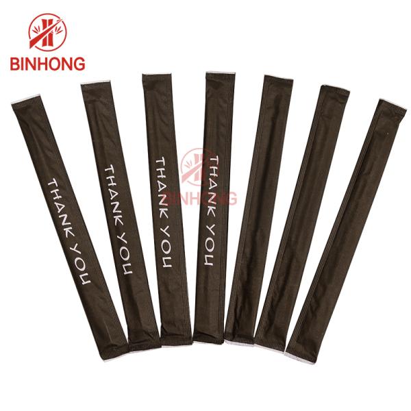 21CM -24CM TENSOGE Dispossiable Bamboo Chopsticks with full paper wrapped for Chinese Food