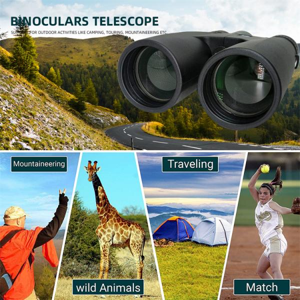 Long Eye Relief Center Focus 10-30x50 Zoom Binoculars Telescope For Mobile Camera