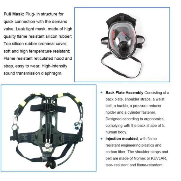 En137 Scba Self Contained Breathing Apparatus Fire Safety Equipment