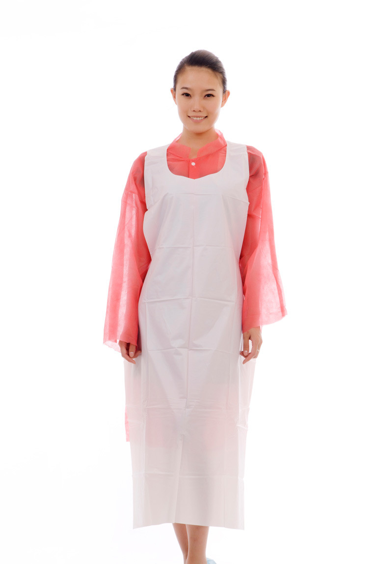 Dust Prevention Polythene One Time Apron 28''X42'' 28''X46''