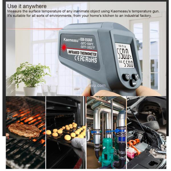 Kaemeasu Oven BBQ Non Contact High Temperature Thermometer Gun