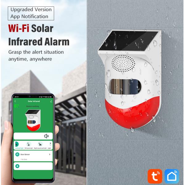Wifi Home Security Solar Powered House Alarm Wireless Burglar Intruder Alarm