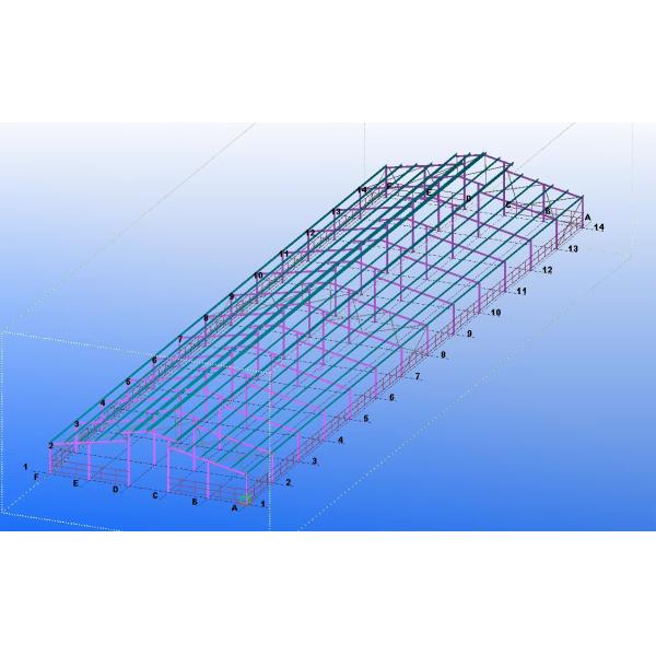 Durable Steel Structure Cow Shed Fire Resistant Long Lasting Metal Livestock Shed