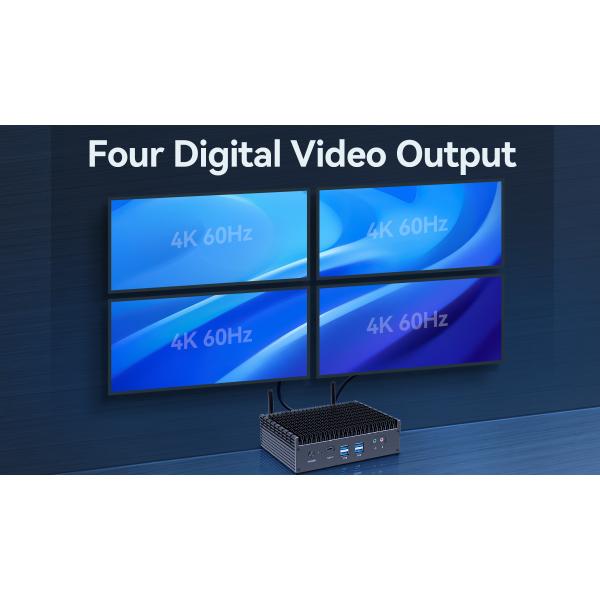 DDR4 Mini Computer Dual LAN Dual HDMI Intel 12th Generation Core i3 i5 i7 Mini PC