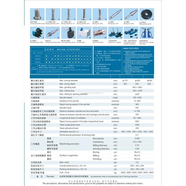Grinding Engine Rebuilding Machine 36-150mm Vertical Fine Boring Machine Milling