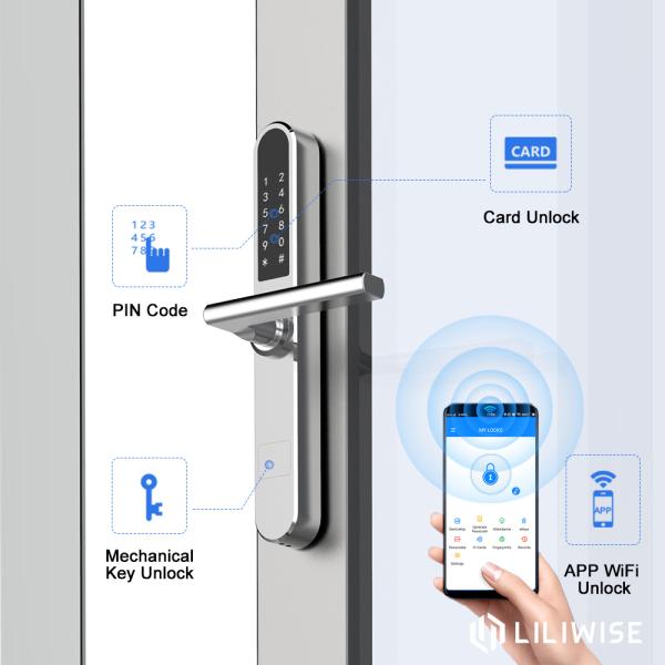 Password Smart Code Door Lock With Remote Control 304 Stainless Steel Safe Anti - Thief