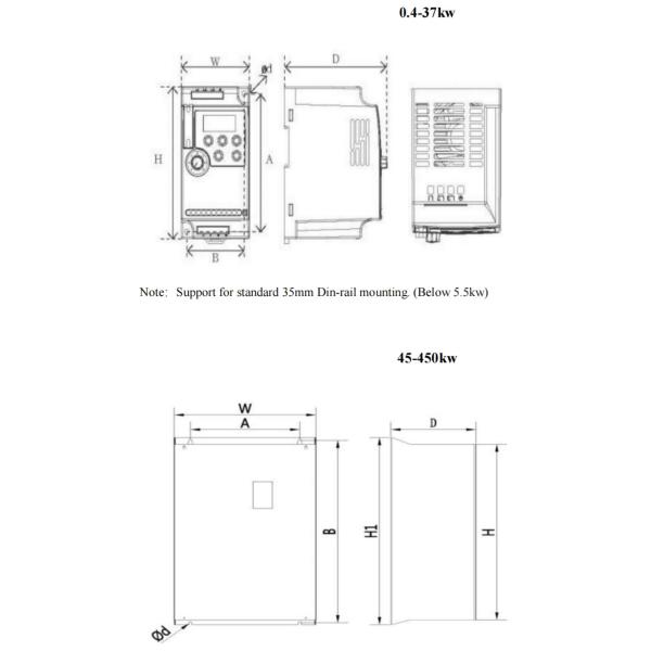7.5kw 11kw Low Voltage Inverter Single Phase Motor Frequency Inverter 20A 26A