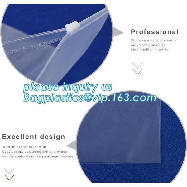 non-heavy metals Zip lockkk file document pvc bags,plastic document bag with zipper,waterproof document bag with custom