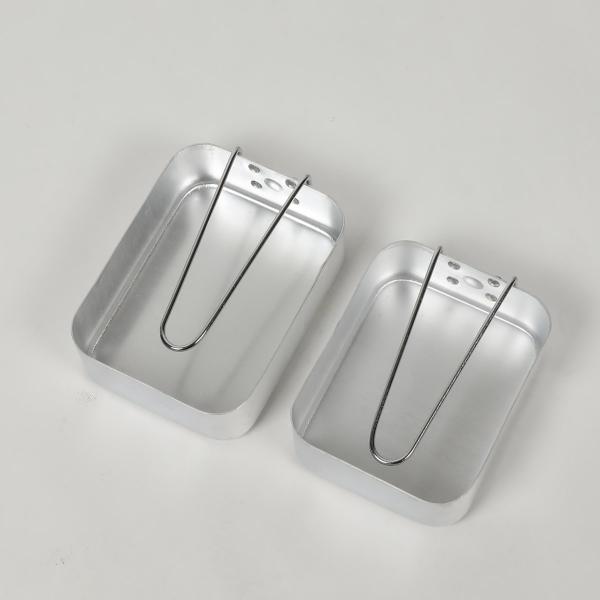 Military Tactical Outdoor Gear Aluminum Mess Tin 2pcs Food Grade BPA Free