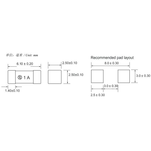 375mA 500mA 750mA 1A 1.5A 2A 2.5A 3A 3.5A 4A 5A Replace to 449 Series Litelfuse Fuse Slow Blow SMD Fuse
