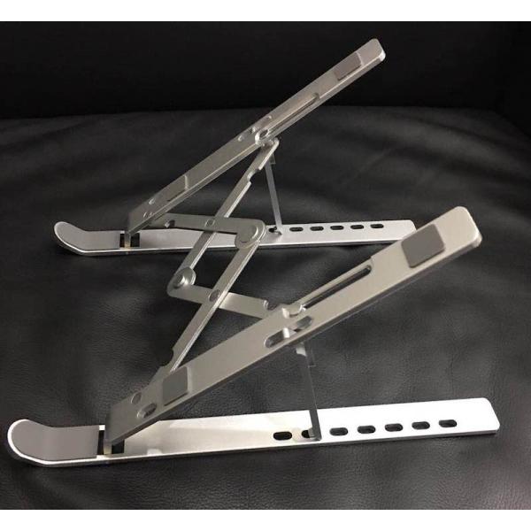 Punch Press Stamping S Shape Metal Laptop Stand Minimalist Style