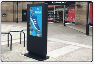 Outdoor Digital Signage LCD Advertising Display Floor Standing 8ms