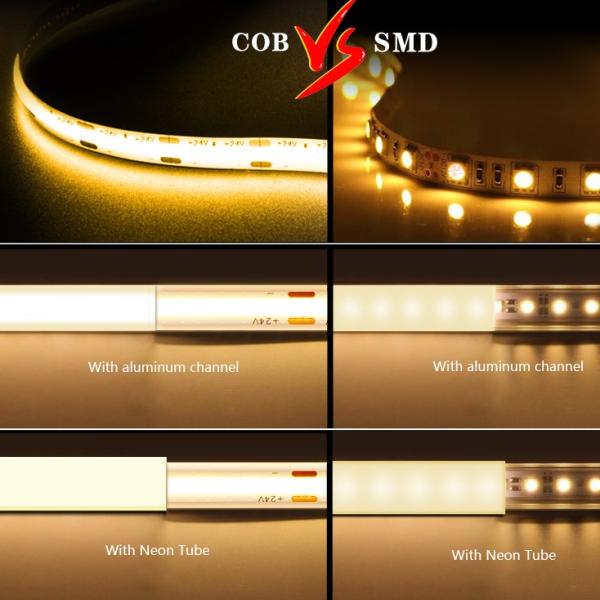 USB 5V CCT Tunable Flexible COB LED Strip 2700K-6500K Fcob Led Strip