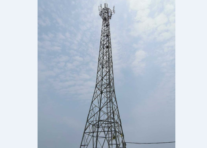China 40M Strong Triangular Telecommunication Tower Erosion Resistant Stable Performance wholesale