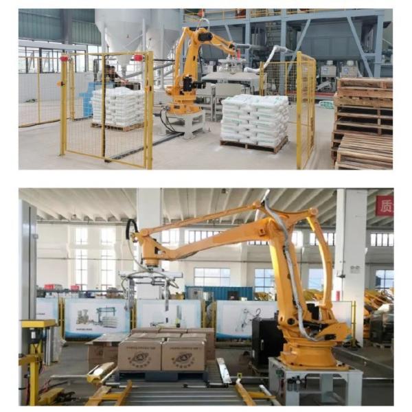 Industrial Palletizing Robot With Bag Gripper For Sandbags Cement Bags Flour Bag Palletizer
