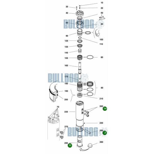 PTFE HNBR PU Montabert SC8 Hydraulic Breaker Seal Kit 86632981 Oil Seal