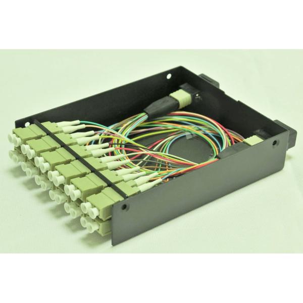 High Density Cable Wiring System Black color 12 connector LC / MM FTTH Terminal Box