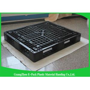 1200 * 1000mm Lightweight Plastic Pallets , Single Solid Deck Stackable Plastic