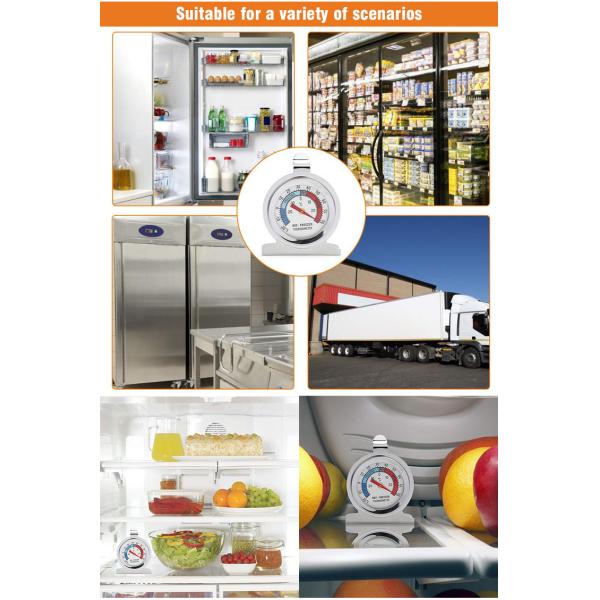 -20F~80F Digital Fridge Thermometer Food Safe Stainless Steel